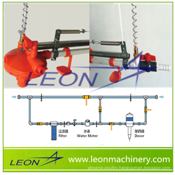 LEON series nipple drinking system with automatic doser